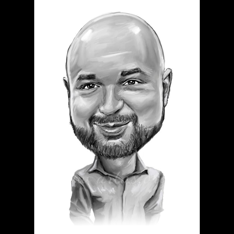 Портретні чорно-білі тонові