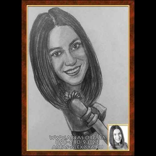 Портретний графітним олівцем