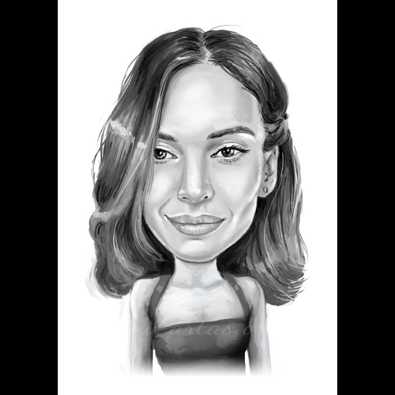 Портретні чорно-білі тонові