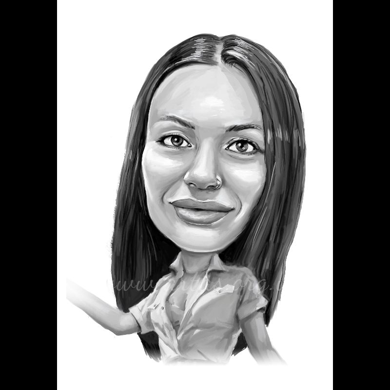 Портретні чорно-білі тонові