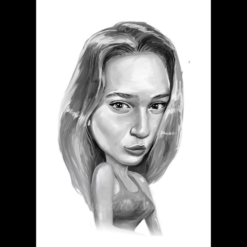 Портретні чорно-білі тонові