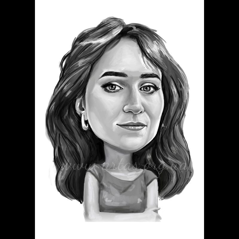 Портретні чорно-білі тонові